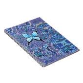 Carnet Papillons bleus rêve psychédélique (Côté Droit)