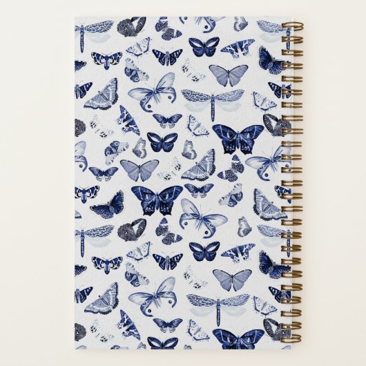 Carnet Papillons bleus vintages (Verso)