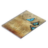 Carnet Papillons bleus vintages (Côté gauche)