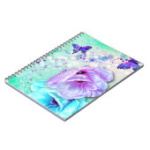 Carnet Papillons, Bokeh et Fleurs (Côté gauche)