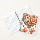 Carnet Papillons, Coeurs et Fleurs (Intérieur)