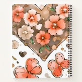 Carnet Papillons, Coeurs et Fleurs (Dos)