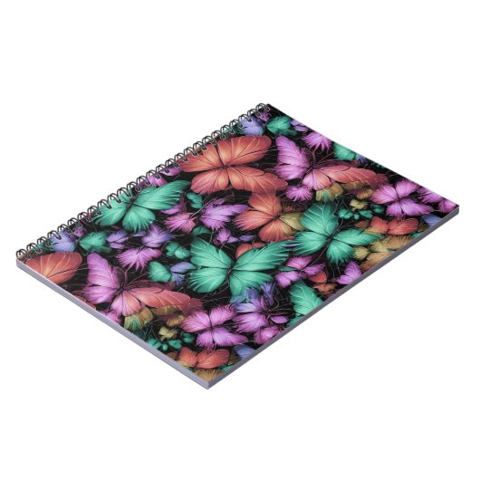 Carnet Papillons colorés Imprimer (Côté gauche)