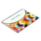 Carnet Papillons colorés personnalisés (Côté gauche)