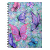 Carnet Papillons colorés volant (Devant)