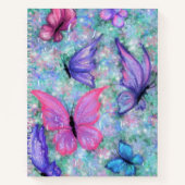 Carnet Papillons colorés Volant - Joie (Devant)