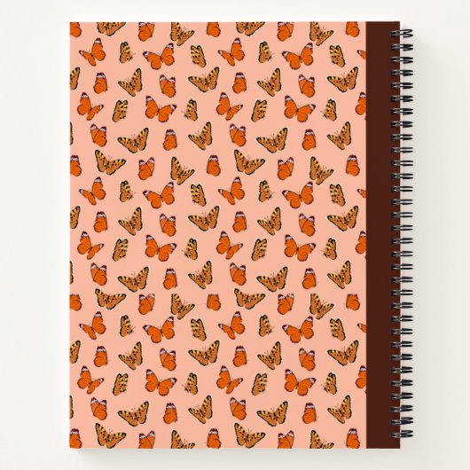 Carnet papillons Composition spirale (Dos)