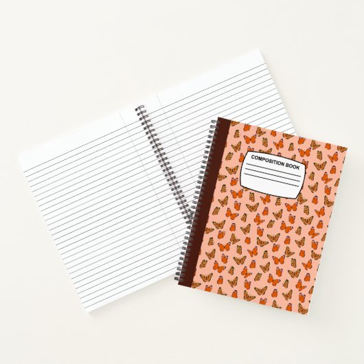 Carnet papillons Composition spirale (Intérieur)