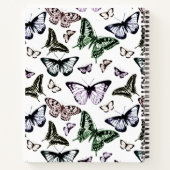 Carnet Papillons couleur noir et arc-en-ciel volants (Dos)