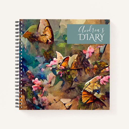 Carnet Papillons dans le jardin (Devant)