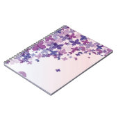 Carnet papillons dans les tons violets (Côté gauche)