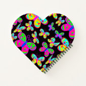 Carnet Papillons de coeur brillants et beaux dessinés à l (Dos)