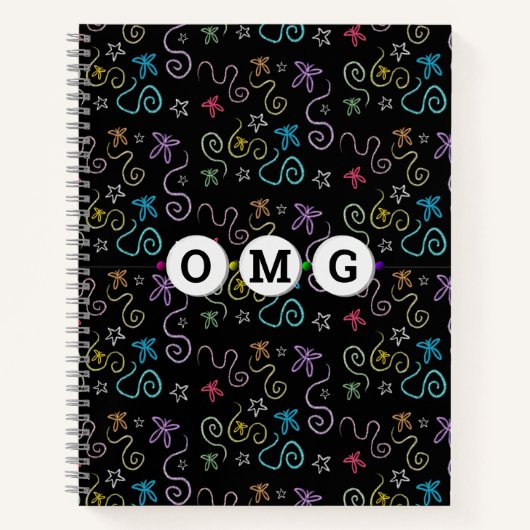 Carnet Papillons de Parties scintillant - Faux Motif (Devant)
