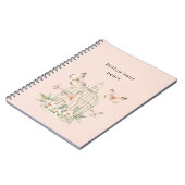Carnet Papillons de pêche Cage Florale (Côté gauche)