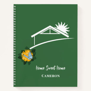 Carnet Papillons de Pissenlit Nom Code QR Home Sweet Home