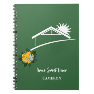 Carnet Papillons de Pissenlit Nom Maison Douce Maison Ver