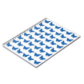 Carnet Papillons Denim Blue Bold (Côté gauche)