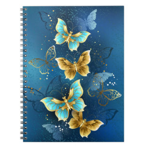 Carnet Papillons d'or
