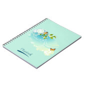 Carnet Papillons et fleurs (Côté gauche)