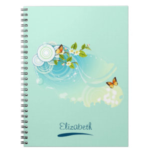 Carnet Papillons et fleurs
