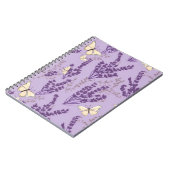 Carnet Papillons et fleurs de lavande (Côté gauche)