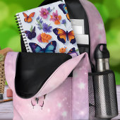 Carnet Papillons et fleurs vibrants