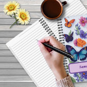 Carnet Papillons et fleurs vibrants