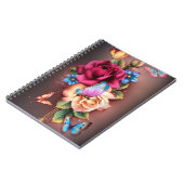 Carnet Papillons et Roses (Côté gauche)