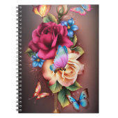 Carnet Papillons et Roses (Devant)