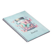 Carnet Papillons Fantaisistes dans un Pot (Côté Droit)