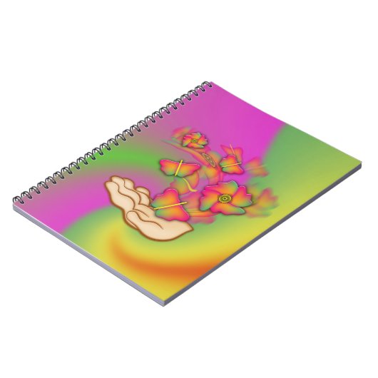 Carnet Papillons & Fleurs (Côté gauche)