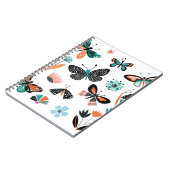 Carnet Papillons Fleurs : Collection Dessinée à la main (Côté gauche)