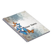 Carnet Papillons floraux bleus (Côté Droit)