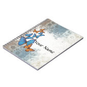 Carnet Papillons floraux bleus (Côté gauche)