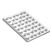 Carnet Papillons gris gras (Côté Droit)