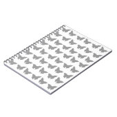 Carnet Papillons gris gras (Côté gauche)