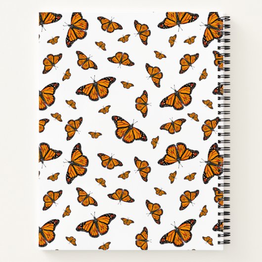 Carnet Papillons monarques (Dos)