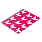 Carnet Papillons monarques roses (Côté gauche)