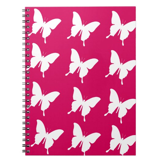 Carnet Papillons monarques roses (Devant)