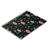 Carnet Papillons multicolores : Motif transparent (Côté gauche)