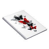 Carnet Papillons noirs et rouges volants (Côté Droit)