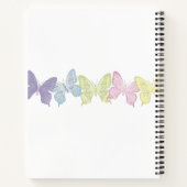 Carnet Papillons Pastel Cute Personnalisé (Dos)