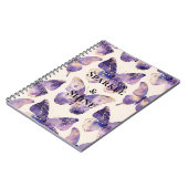 Carnet Papillons pourpres (Côté gauche)