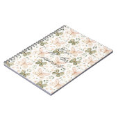 Carnet Papillons Rose Fard Vert Menthe (Côté gauche)