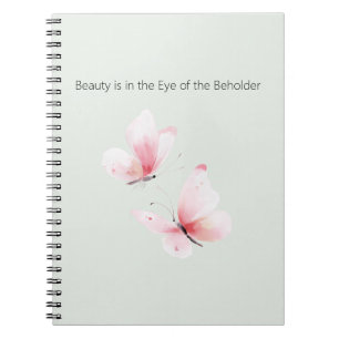 Carnet Papillons Rose Menthe La Beauté Est En