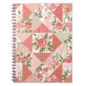 Carnet Papillons rose Patchwork sans couture (Devant)
