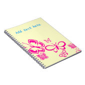 Carnet Papillons roses (Côté Droit)