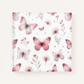 Carnet Papillons roses (Devant)