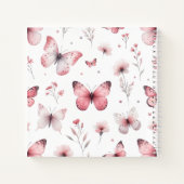 Carnet Papillons roses (Dos)