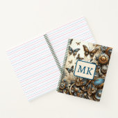 Carnet Papillons Steampunk Vintage  (Intérieur)
